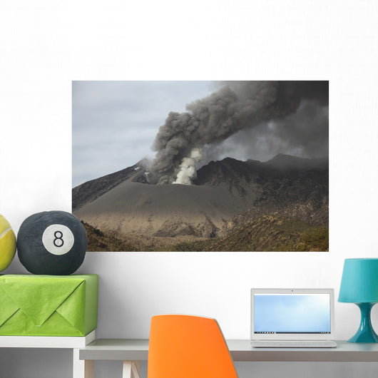 Emission Ash from Sakurajima Wall Decal