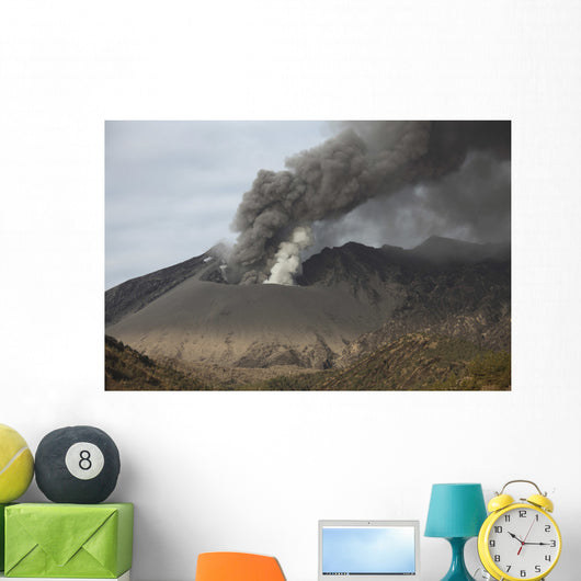 Emission Ash from Sakurajima Wall Decal