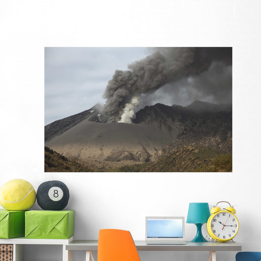 Emission Ash from Sakurajima Wall Decal
