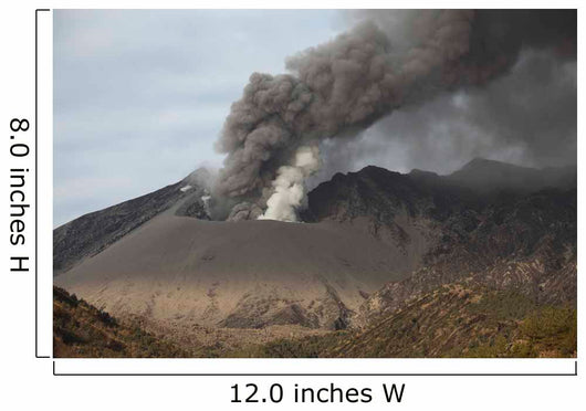 Emission Ash from Sakurajima Wall Decal