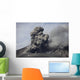 Dark Ash Cloud Rising Wall Decal