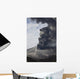 Explosive Eruption Sakurajima Volcano Wall Decal Design 3