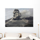 Explosive Eruption Sakurajima Volcano Wall Decal Design 2