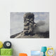 Explosive Eruption Sakurajima Volcano Wall Decal Design 1