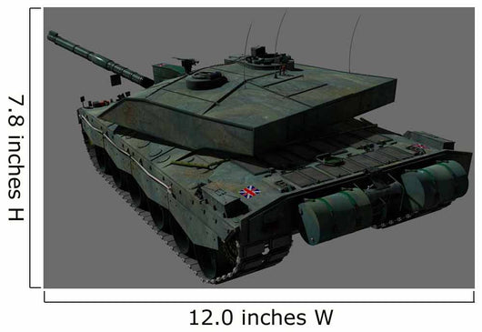 Rear British Challenger Ii Wall Decal