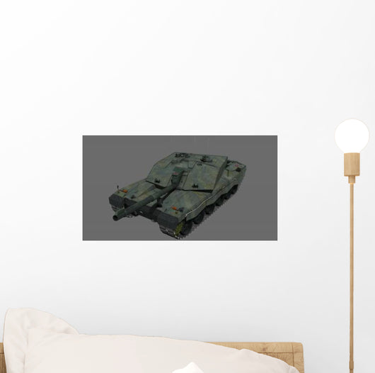 Front British Challenger Ii Wall Decal