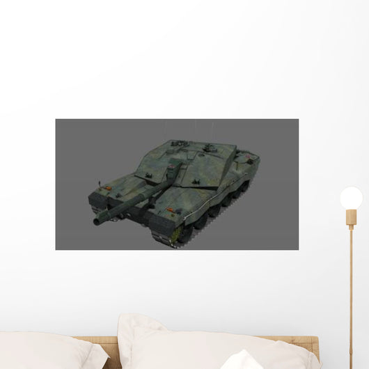 Front British Challenger Ii Wall Decal