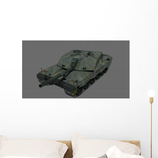 Front British Challenger Ii Wall Decal