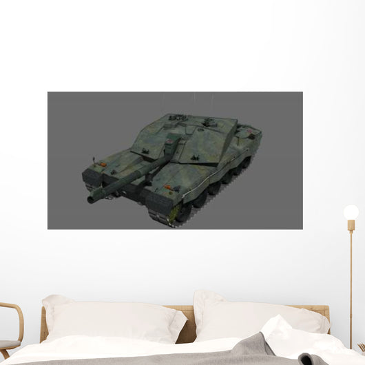 Front British Challenger Ii Wall Decal