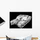 Clay Render Challenger Ii Wall Decal