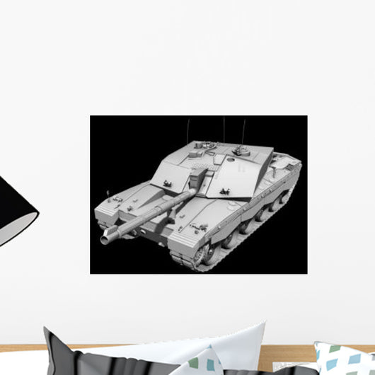 Clay Render Challenger Ii Wall Decal