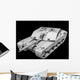 Clay Render Challenger Ii Wall Decal