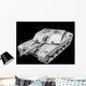Clay Render Challenger Ii Wall Decal
