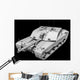 Clay Render Challenger Ii Wall Decal
