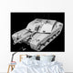 Clay Render Challenger Ii Wall Decal