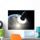 Orion-drive Spacecraft Leaving Earth Wall Decal