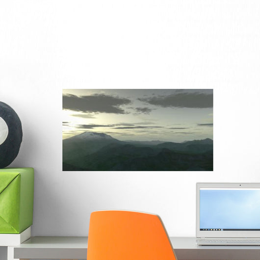 Terragen Render Mt St Wall Decal Design 1