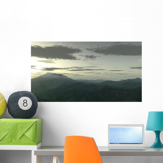 Terragen Render Mt St Wall Decal Design 1