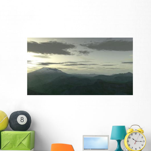 Terragen Render Mt St Wall Decal Design 1