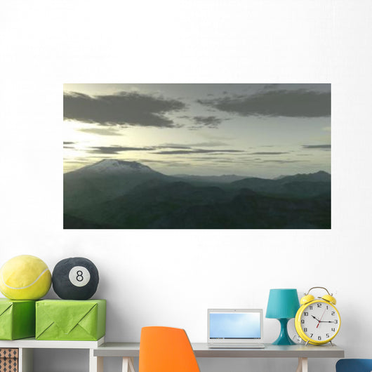 Terragen Render Mt St Wall Decal Design 1