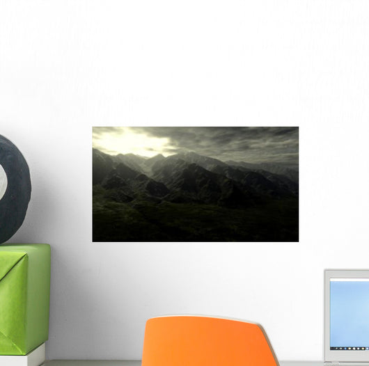 Terragen Render Mt Whitney Wall Decal