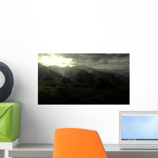Terragen Render Mt Whitney Wall Decal