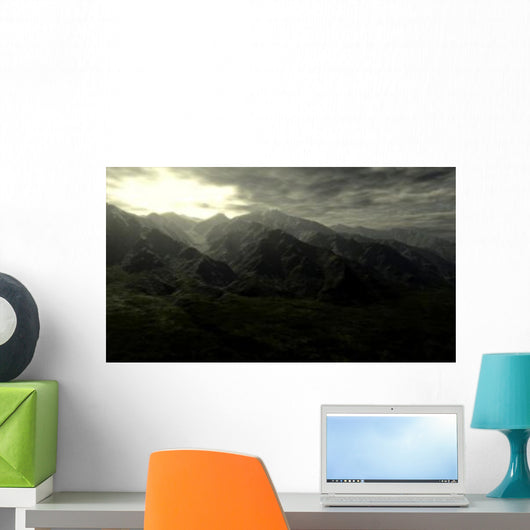 Terragen Render Mt Whitney Wall Decal