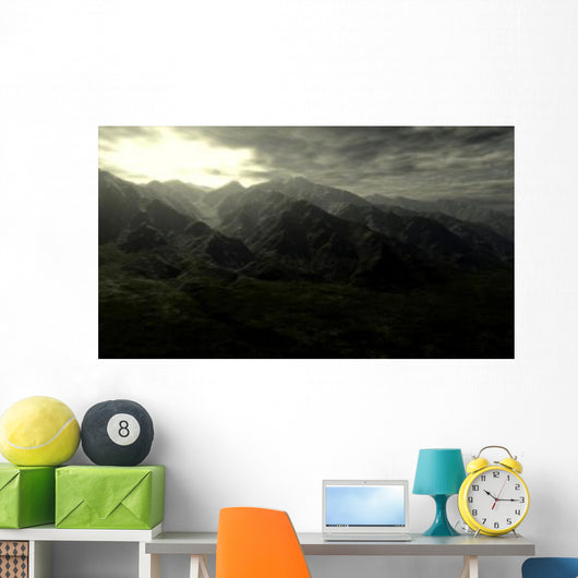Terragen Render Mt Whitney Wall Decal