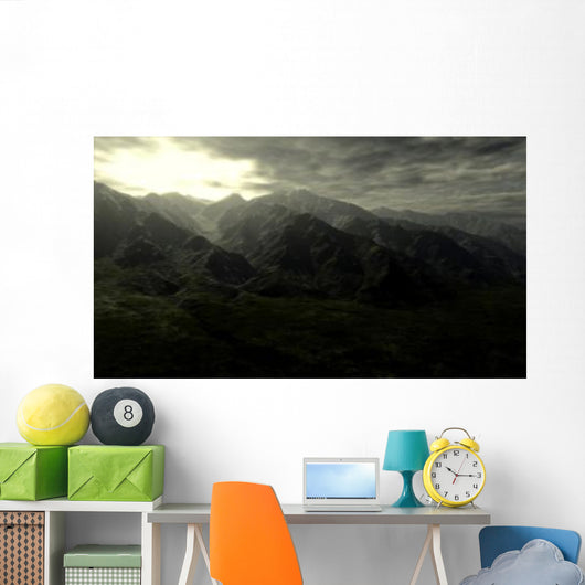 Terragen Render Mt Whitney Wall Decal