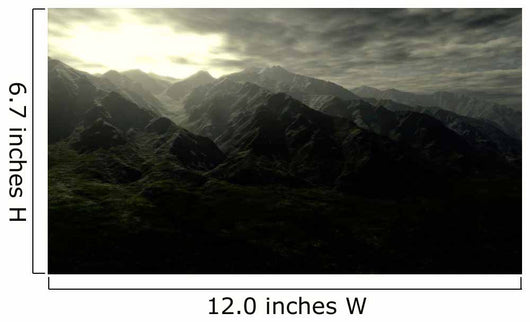 Terragen Render Mt Whitney Wall Decal