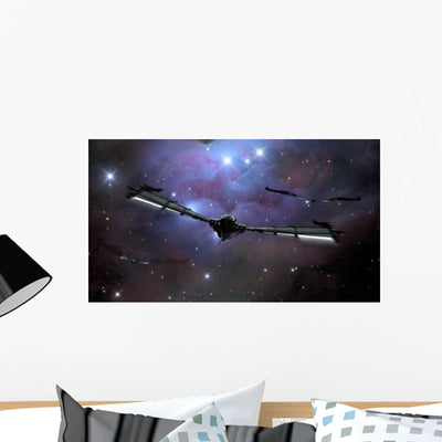 Xeelee Nightfighters Inspired Novels Wall Decal Design 1 shown on a wall