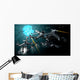 Two Warships Approaching Blue Wall Decal