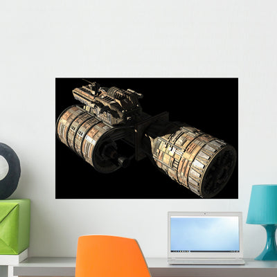 French Bulgarian Orbital Weapons Wall Decal Design 3 shown on a wall