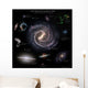 Galaxy Sizes Compared to Wall Decal