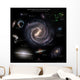 Galaxy Sizes Compared to Wall Decal