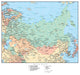 Map of Russia Wall Mural
