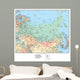 Map of Russia Wall Mural