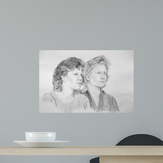 Two Ladies Wall Decal