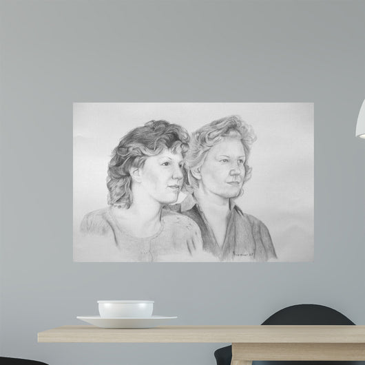 Two Ladies Wall Decal