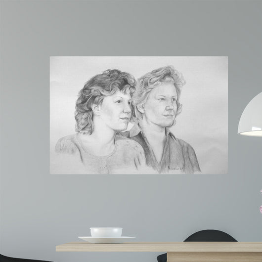 Two Ladies Wall Decal