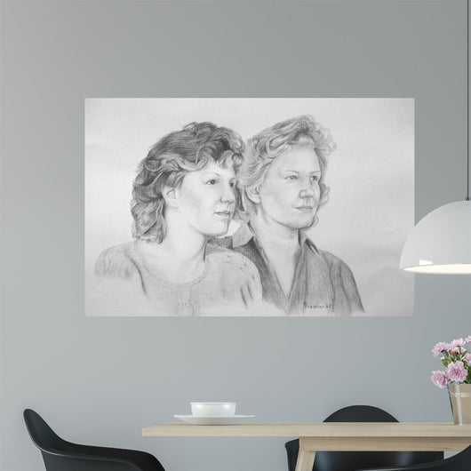 Two Ladies Wall Decal