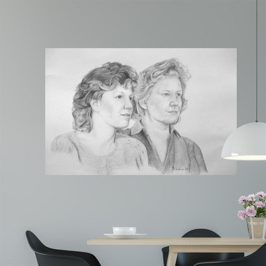 Two Ladies Wall Decal