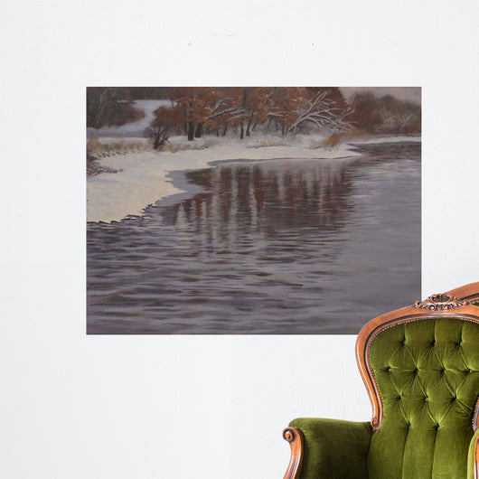 Huron River Cold Wall Decal