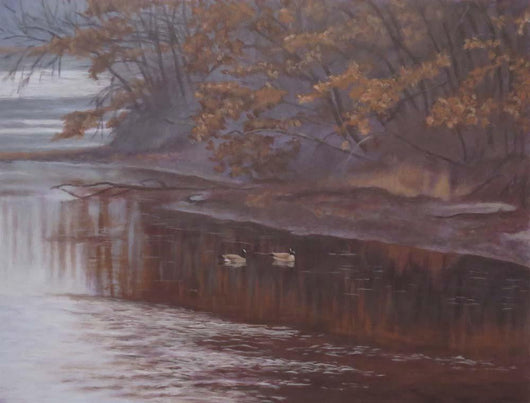 Huron River Geese Wall Decal