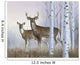 Deer In Birch Woods Wall Mural
