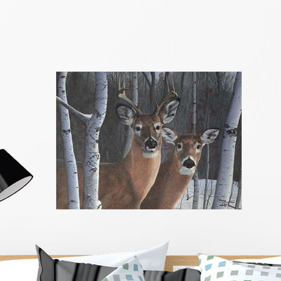 Deer Magic Wall Decal shown on a wall