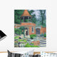 Brick Building and Bird Wall Decal