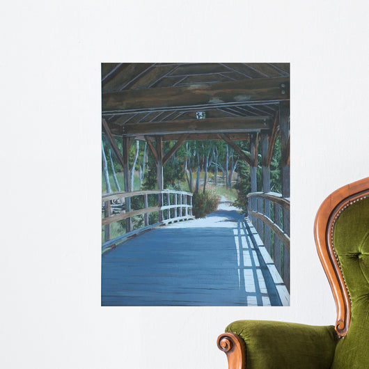 Plein Air Covered Bridge Wall Decal