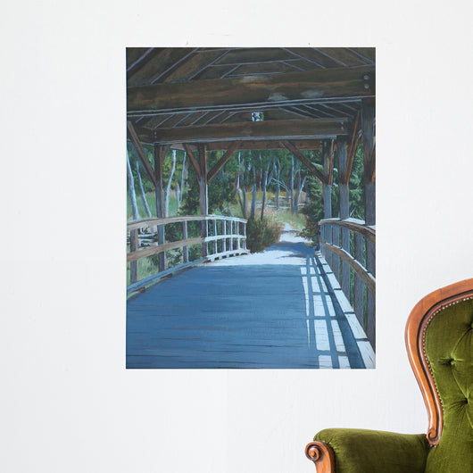 Plein Air Covered Bridge Wall Decal