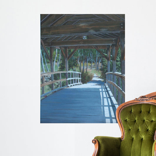 Plein Air Covered Bridge Wall Decal